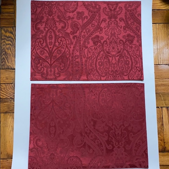 NWOT Ralph Lauren red paisley placemat 2 pieces - Picture 4 of 8